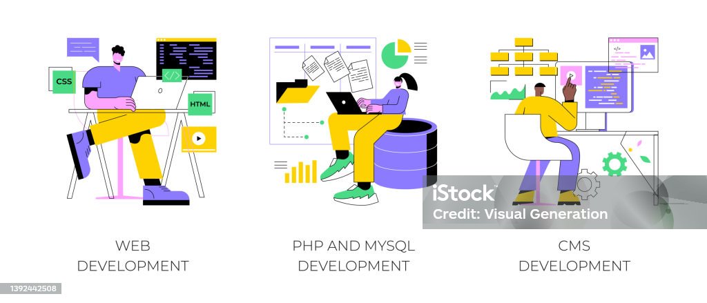 Website Architecture Abstract Concept Vector Illustrations Stock ...