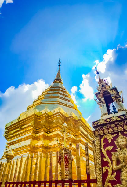 Wat Phra That Doi Suthep Buddhist temple in Chiang Mai, Thailand