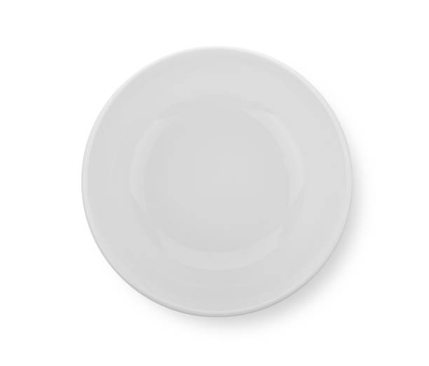 istock White ceramic bowl isolated on white background. Top view 1392454901