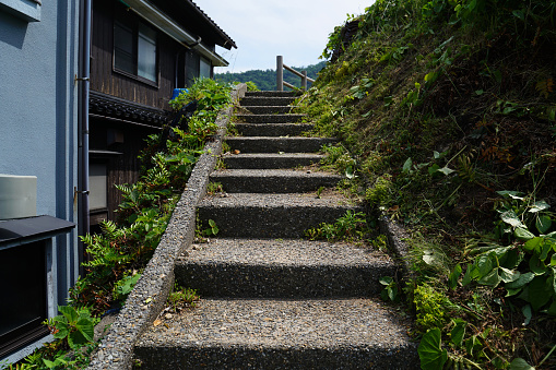 Stairs in the alleys of a residential area