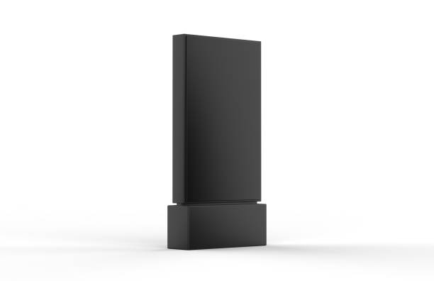 istock WiFi network Multi touch floor standing LCD ad display digital signage display touch monitor. 3d render illustration. 1392457509