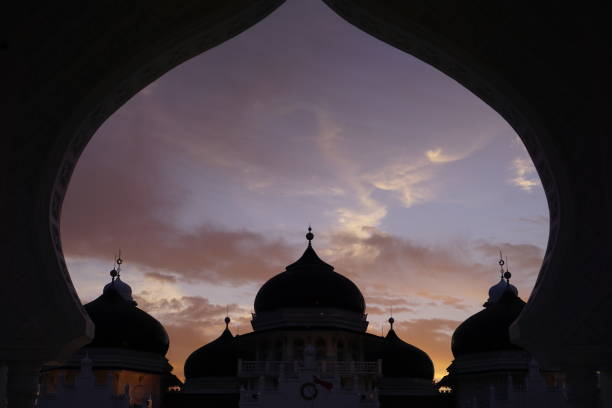 istock Sunset on mosque Ramadhan stock photo 1392477016