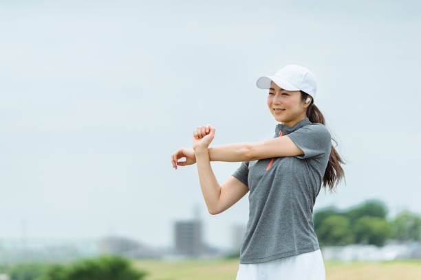 istock Women doing preparatory exercises for running 1392478172