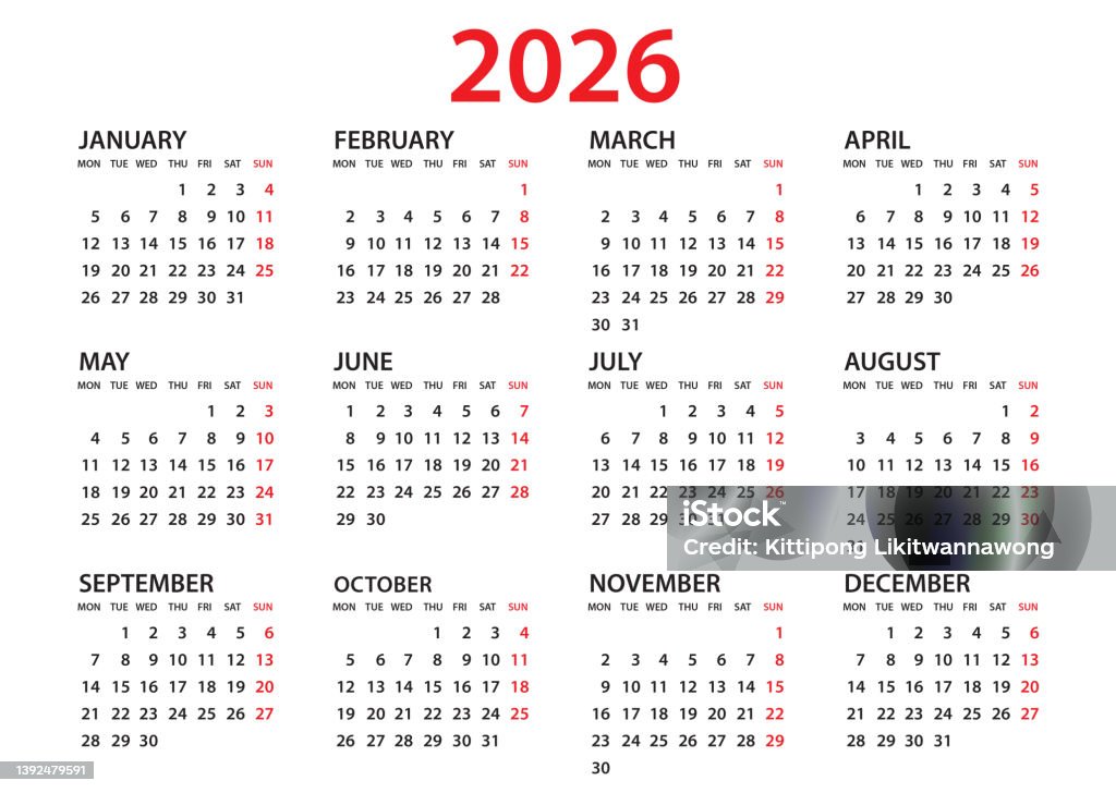 Calendar 2026 Template Planner 2026 Year Wall Calendar 2026 Template