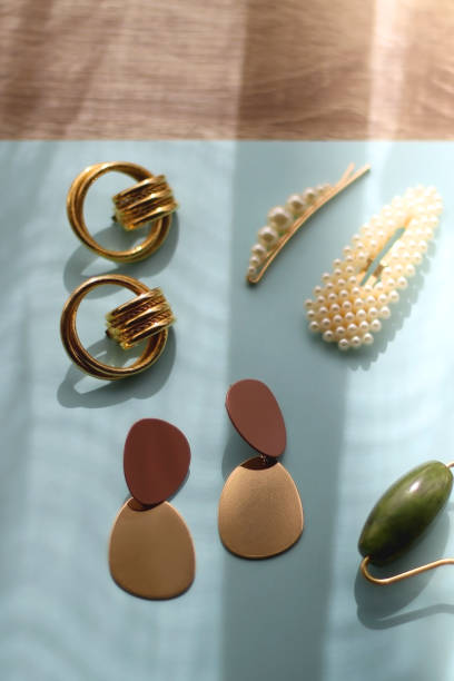 istock Beauty Products and Gold Accessories 1392482285