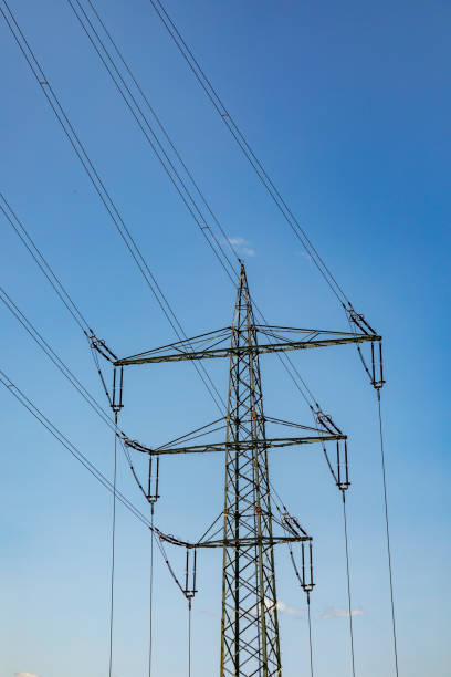 istock electric pylon for electricity distribution 1392483492