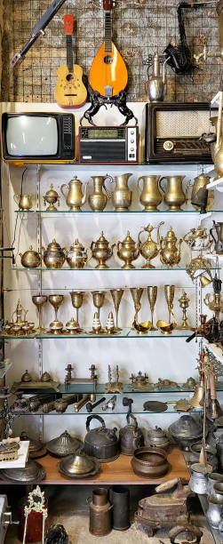 istock Vintage items in antique shop 1392485230