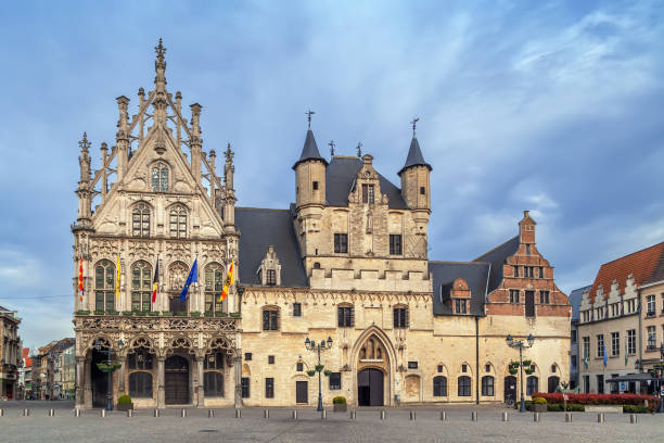 Mechelen City Hall is located on Grand Market Square (Grote Markt), Belgium