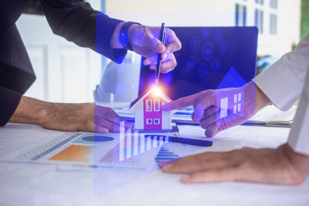 istock Team Architecture Engineer design construction or building real estate 1392494132