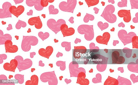 istock Decorative material, Heart, Background 1392494157