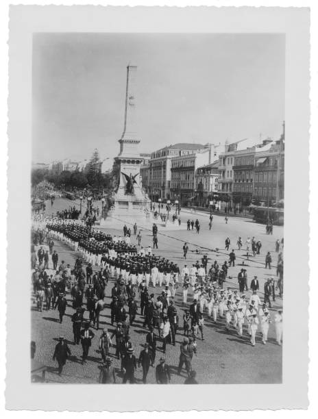 istock Military Parade in Lisbon. 1938. 1392494504
