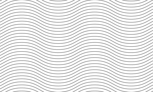 Abstract Wavy Smooth Lines Pattern Abstract Wavy Smooth Lines Pattern, can be used for business designs, presentation designs or any suitable designs. squiggle stock illustrations