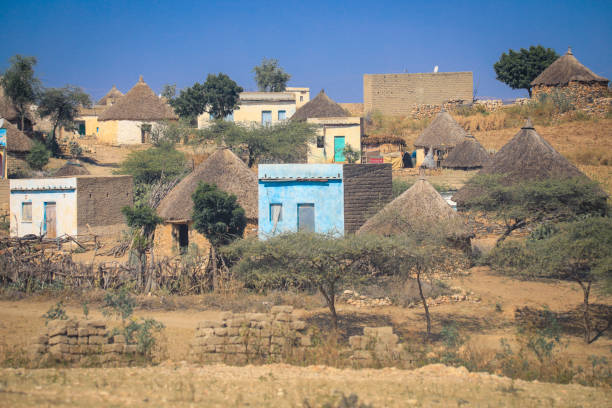 istock Small Local Village with Typical Keren Houses 1392495209
