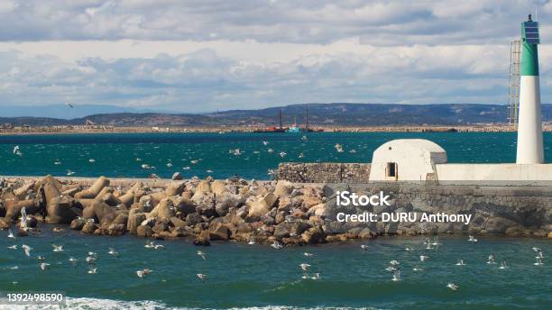 Bord De Mer À Portlanouvelle Stock Photo - Download Image Now - Aquitaine, Balcony, Beach