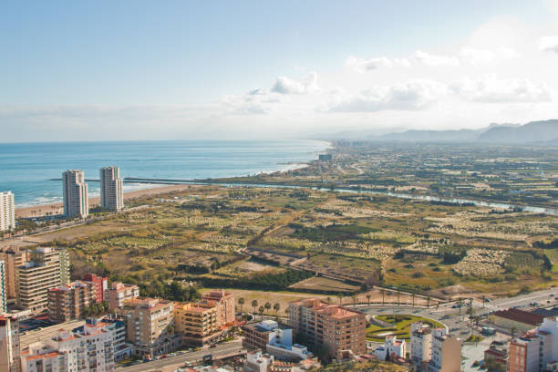 istock Panoramic view from the mountain of Cullera 1392498713