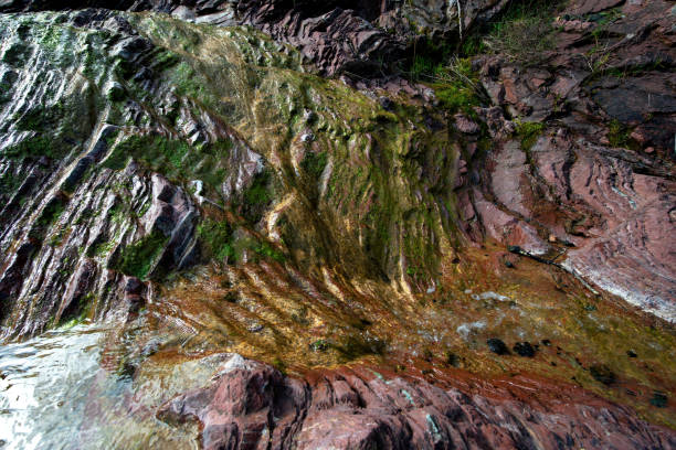 Colorful quarry of jasper