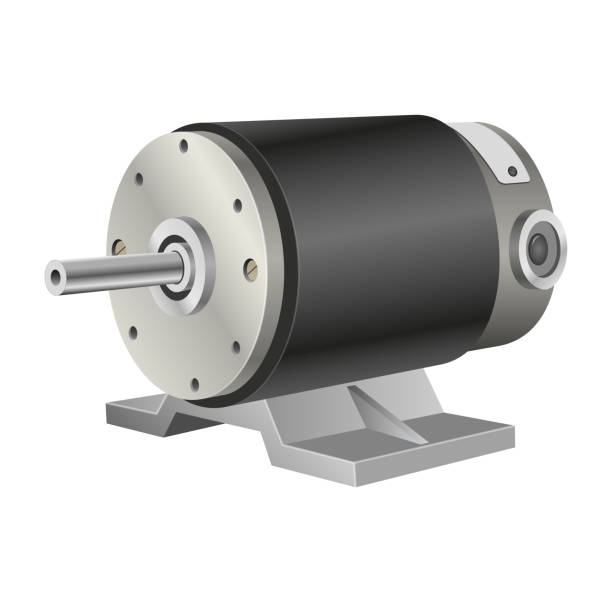 istock Illustration of the electric motor side view 1392523746