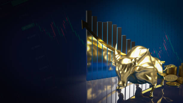 istock The gold bull on chart background for business concept 3d rendering 1392526096