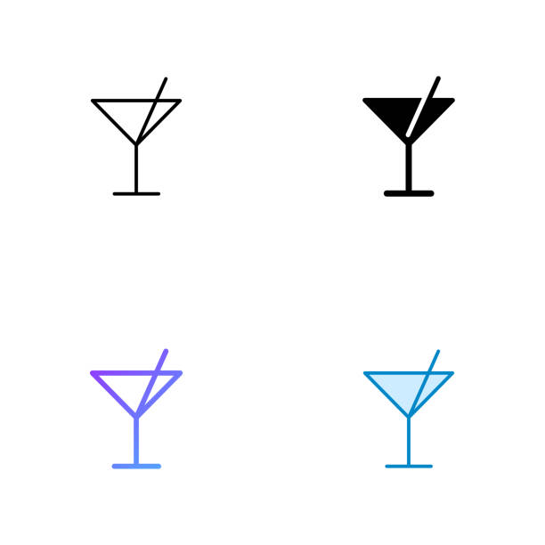 Bar Icon Design in Four style with Editable Stroke. Line, Solid, Flat Line and Color Gradient Line. Suitable for Web Page, Mobile App, UI, UX and GUI design. Bar Icon Design in Four style with Editable Stroke. Line, Solid, Flat Line and Color Gradient Line. Suitable for Web Page, Mobile App, UI, UX and GUI design. cocktail stock illustrations