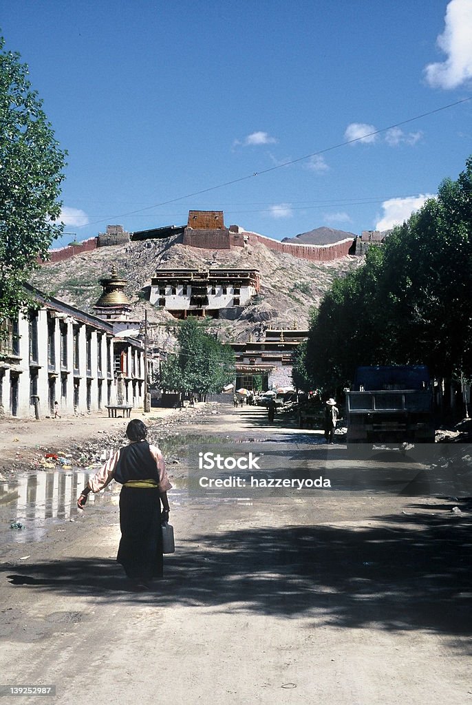 High Street-Gyantsé, le Tibet. - Photo de Architecture libre de droits