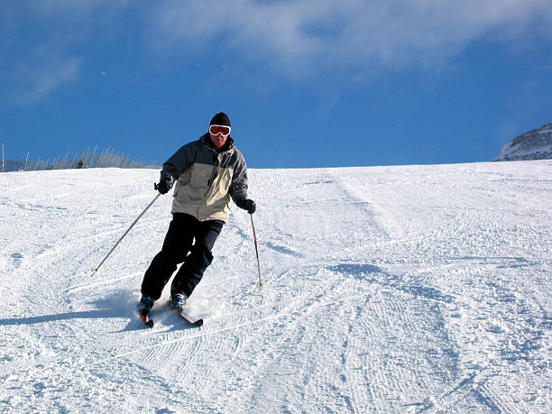 Downhill Skiing stock photo
