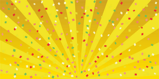 wunderschöne goldene konfetti-hintergrundillustration zum verkauf, banner clipart - bkg stock-grafiken, -clipart, -cartoons und -symbole