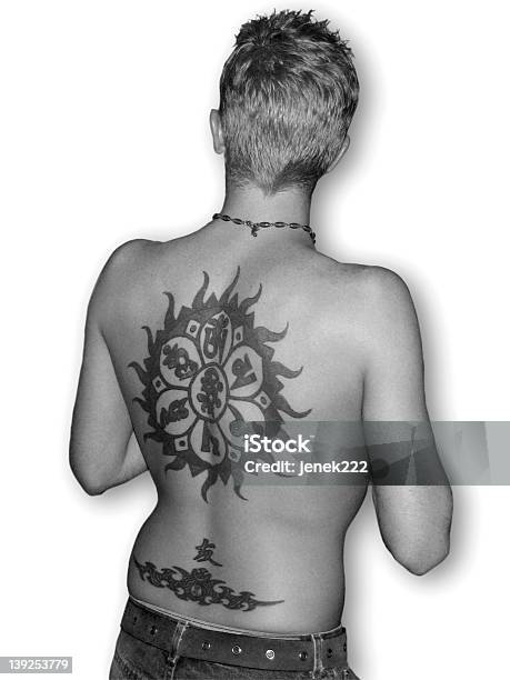 Tattude In Schwarz Stockfoto und mehr Bilder von Erwachsene Person - Erwachsene Person, Fotografie, Gürtel