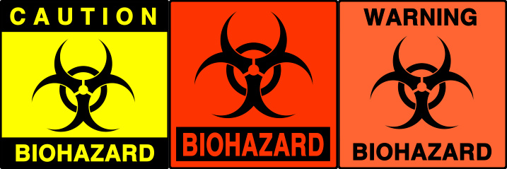 Biohazard warning series. Three different signs. Made with PS, big size, high RES & quality. Other similar signs in my light box <a href=\