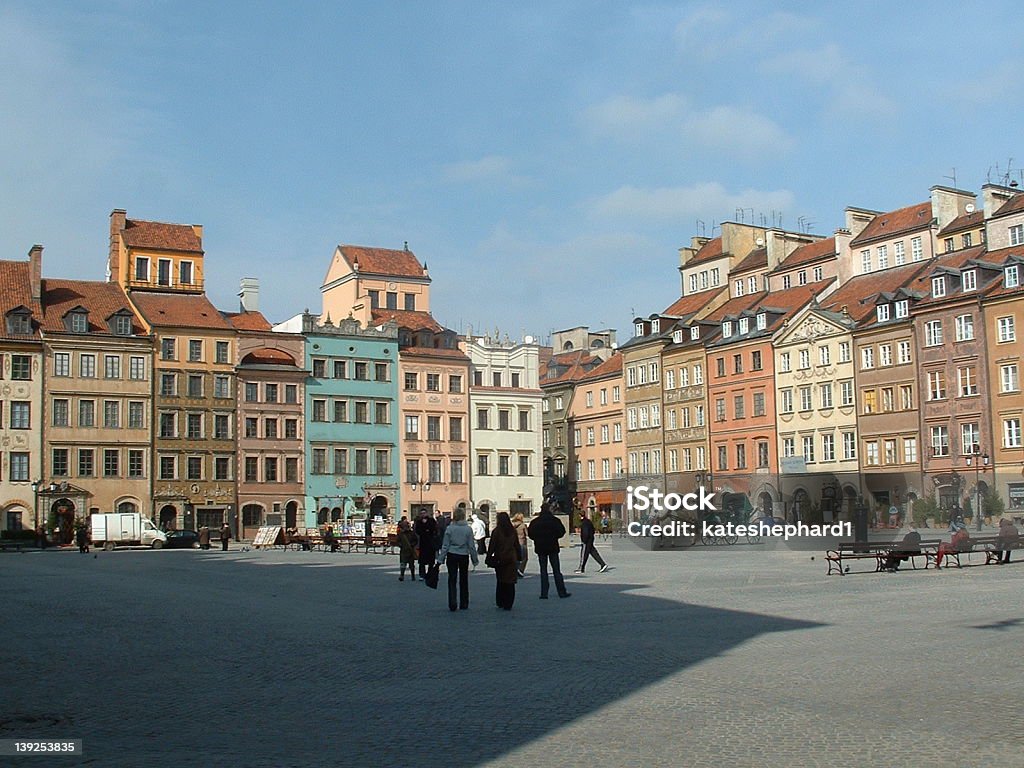 Old Town Square Old Town Square in Warsaw, Poland Apartment Stock Photo