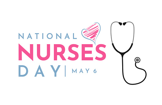 National Nurses Day card. Vector illustration. EPS10