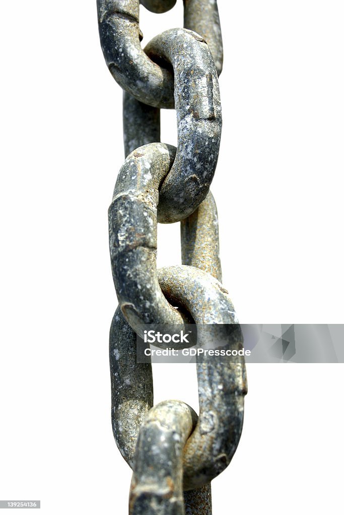 chain close up on a chain Breaking Stock Photo