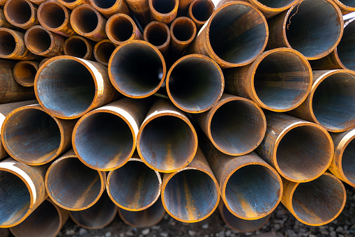 The cross section of a pile of circular tubes