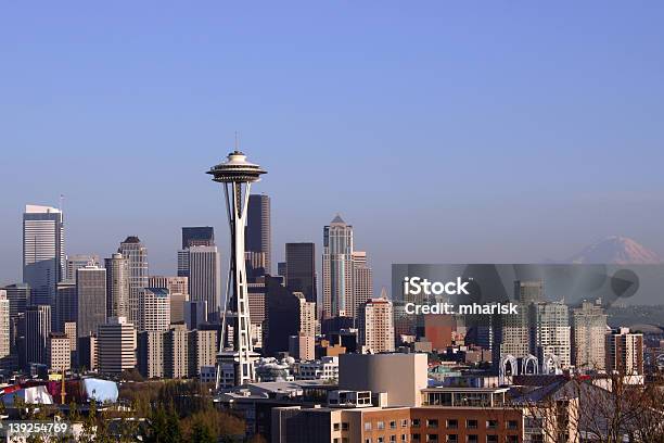 Seattle Skyline Stock Photo - Download Image Now - Seattle, Urban Skyline, Architecture