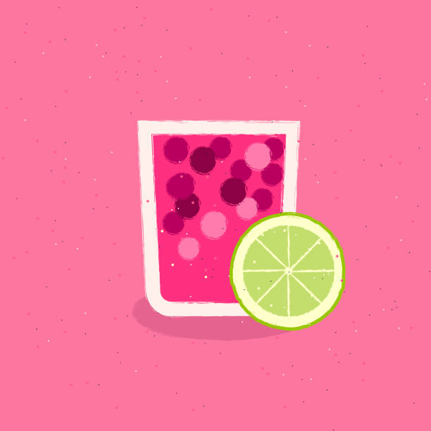 illustrations, cliparts, dessins animés et icônes de jus de citron vert-baies - grape nature design berry fruit