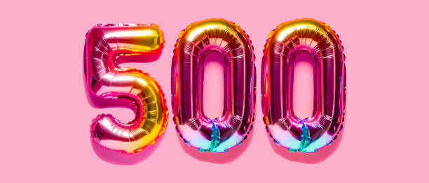 istock Rainbow foil balloon number. Top view. 1392550080
