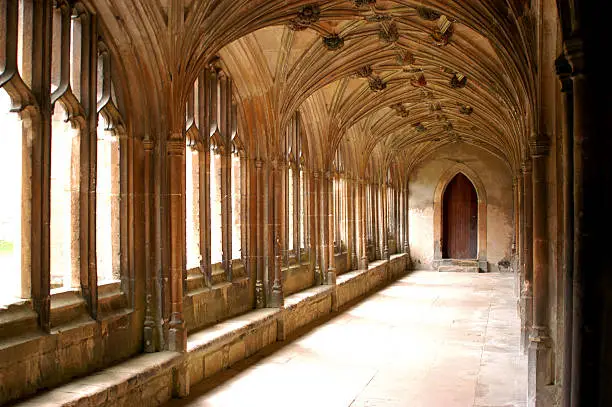 Cloisters where some Harry Potter scenes were filmed