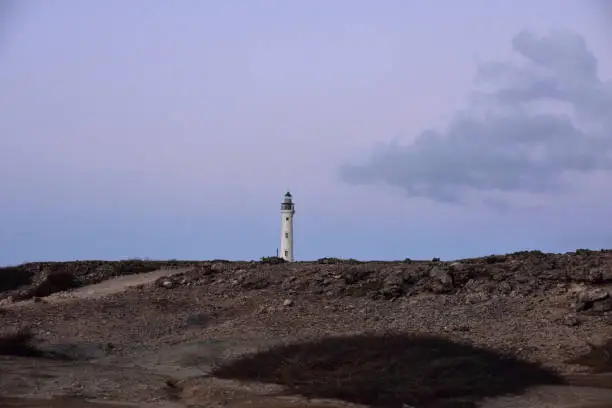 Photo of Pink Skies Over California Lighthouse at Dawn