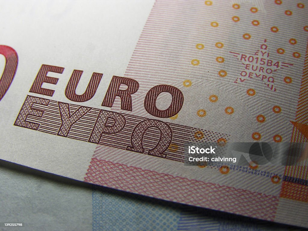 Zbliżenie Euro - Zbiór zdjęć royalty-free (Banknot)