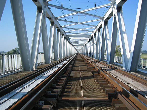 Railway bridge stock photo