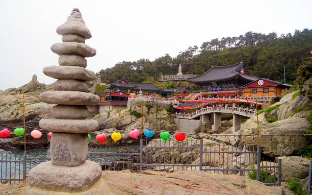 Haedong Temple, Busan, South Korea stock photo