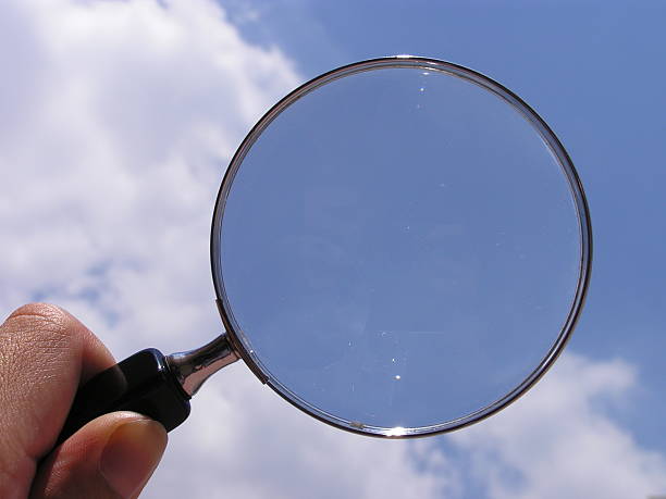 istock Close-up of a magnifying glass magnifying the sky 139256390