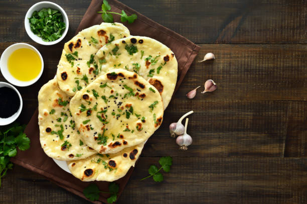 istock Homemade indian naan bread 1392564575