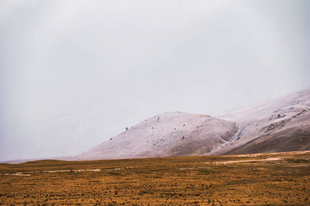 гран-сассо и монти-делла-лага национальный парк - apennines beauty in nature grass plateau стоковые фото и изображения