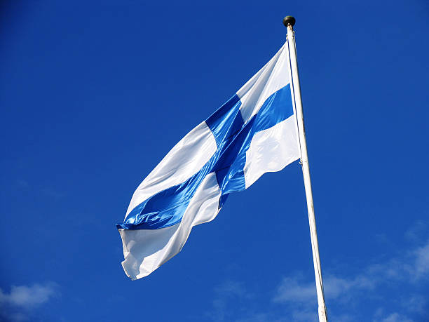 the Finnish flag