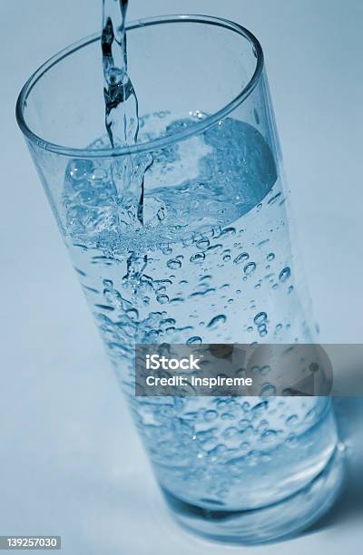 Water Being Poured Stock Photo - Download Image Now - Bubble, Cold Temperature, Liquid