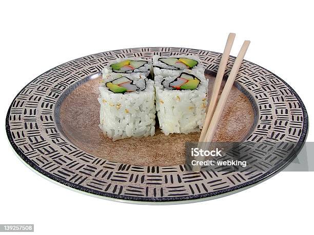 Sushi California 2 - Fotografias de stock e mais imagens de Abacate - Abacate, Alga marinha, Alimentação Saudável