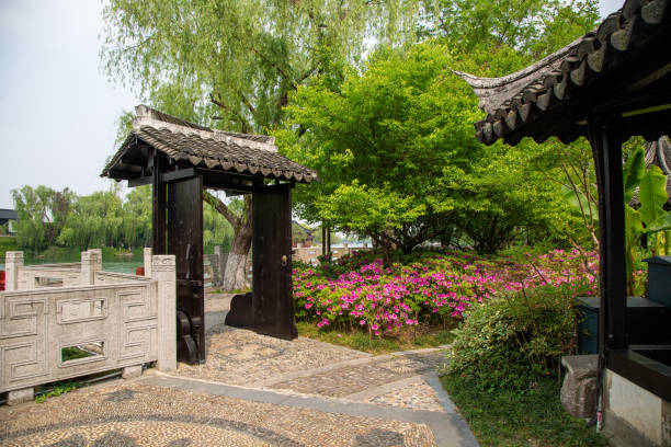 istock Wooden Gate of the Courtyard 1392576033