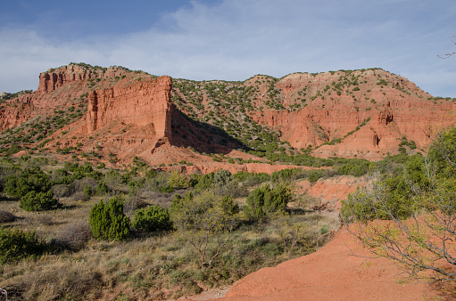 Rock formations at Caprock Canyons State Park in Texas.