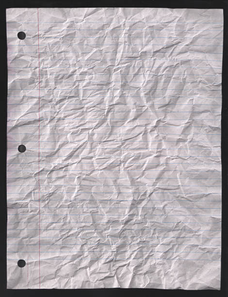 Scanned Crumpled Paper stock photo