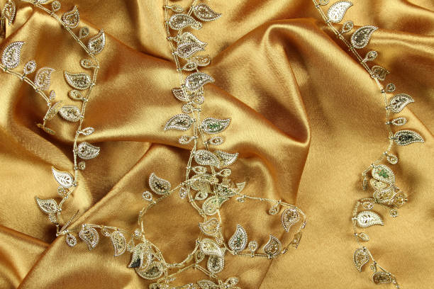 istock Background of gold cloth 1392581962